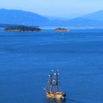 Tall ship leaving Anacortes, July 12, 2014