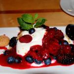 Washington berries with Devonshire Cream at Anthony's at Cap Sante Marina, July 11, 2014