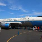 Air Force One 707 used by Eisenhower, Kennedy, Johnson, and Nixon at Museum of Flight, July 13, 2014